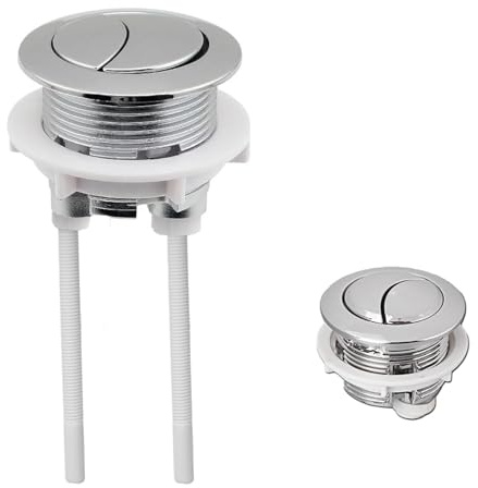 38 mm WC-Tank-Drucktaster, WC-Taste, Doppeldruck-Spülung, WC-Taste, WC-Tanktaste, WC-Taste, Spültaste, Ersatzteil, Gewindedurchmesser