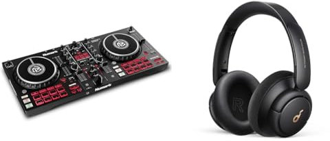 Numark Mixtrack Pro FX – 2 Deck DJ Controller with DJ Mixer, Built-in Audio Interface & soundcore by Anker Q30 Hybrid Active Noise Cancelling Headphones with Multiple Modes