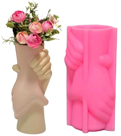 Hand in Hand Vase Zement Ton Gießform Gips Blumentopf Silikonform Beton Sukkulenten Blumentopf Stifthalter Epoxidharz Form