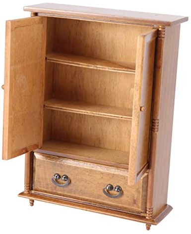 UPKOCH 1stk Mini-möbelzubehör Puppenhausmöbel Spielzeug Für Kinder Puppenspielsets Haushaltsdekoration Mini Kleiderschrank Modell Pupenhaus Holzmöbel Modelle Hölzern Kleine Möbel Jahrgang