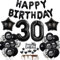 Deko 30. Geburtstag Mann Schwarz Tortendeko 30 Geburtstag Frau Luftballons 30. Geburtstag Schwarz Party Ballons 30 Geburtstag Dekoration Schwarz Geburtstagsdeko 30 Jahre Mann Deko Schwarze