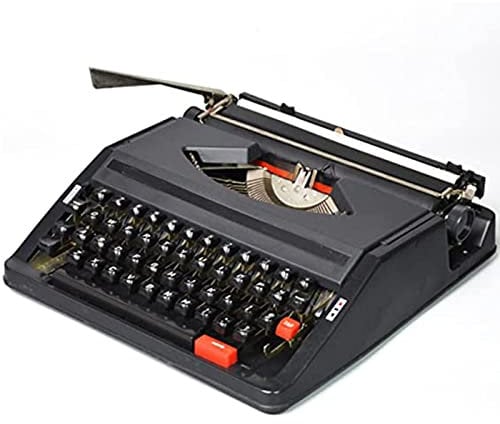 Altmodische englische Schreibmaschine, Retro-altmodische mechanische literarische und künstlerische Dekoration, nostalgisches Geschenk, kostenloses Schreiben, ideal für Briefe, Basteln, Schwarz