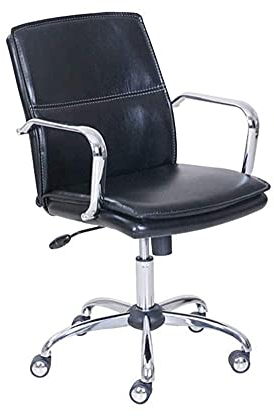 Boss Chair Bürostuhl mit hoher Rückenlehne, ergonomischer Computer mit Lordosenstütze, Kopfstütze, Drehstuhl für Damen, Herren, Erwachsene, verstellbare Neigungsverriegelung, hochklappbar, moderner Ch