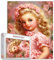 Tucocoo Lovely Little Girl Puzzle für Erwachsene, 1000 Teile, rosa Mädchen, Vintage-Kunst-Puzzle, 70 x 50 cm, bunt, DIY-Puzzle, Heimdekoration, Geschenke, Familienpuzzle, perfekt für Spielabende