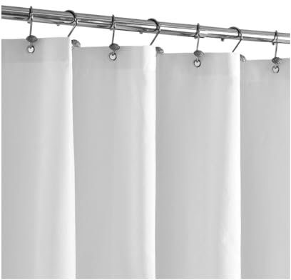 QAUUCP Tessuto Bianco for Tenda da Doccia, Tessuto Idrorepellente, Lavabile in Lavatrice Tenda Doccia