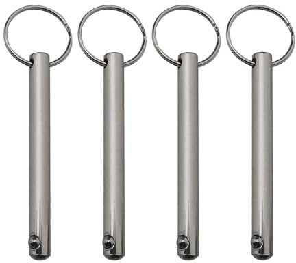 Quick Release Pins with Spring Loaded Ball, 6x70mm, 4PCS | Carbon Steel Spring-loaded Ball Locking Pin for Boat