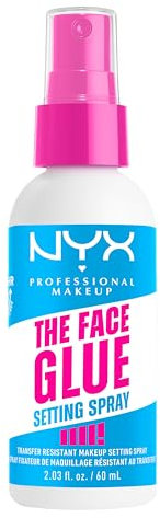NYX Professional Makeup - Spray Fixateur de Maquillage - Résistant aux Transferts et Waterproof - Tenue Longue Durée 24H - Formule Vegan - The Face Glue Setting Spray - 60ml