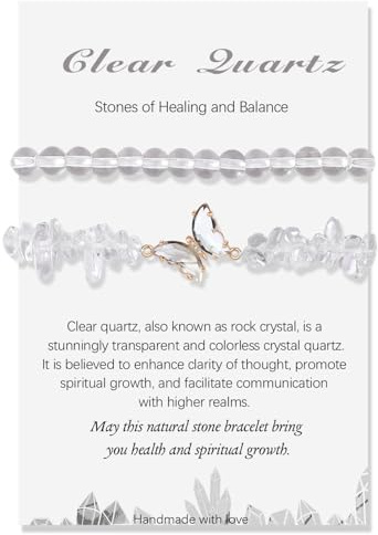 2 Stück Verstellbare Schmetterlings Amethyst Armband für Damen, 8mm Natürlicher Lila Edelstein Heilsteine Armband Schmuck für Muttertag Geburtstag Valentinstag Weihnachten Geschenke