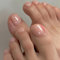 Nude Pink Fake Toe Nails, 24PCS Short Square French False Toenails,Removable Reusable Artificial Nails,Full Cover Acrylic Toe Nail Art Tips for Women (Nude Pink, One Size)