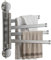 Schwenkbar Handtuchstange,Handtuchhalter 4-Armig 270° Schwenkarme Aluminium Handtuchstangen Ohne Bohren,Saugnapf Badwandhalterung,Badetuchhalter,für Küche,WC,Bad
