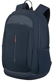 American Tourister Urban Groove UG26 - Mochila Para Portátil 15,6 (46 cm) - Mochila de Negocios y Escolar con Portabotellas, Ergonómica, Smart Sleeve - 27L - Azul (Dark Navy)