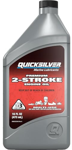 Quicksilver Premium 2-Stroke Marine Engine Oil, 1 Pint