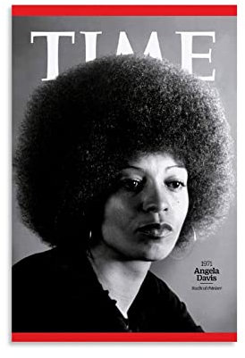 RIDAEX Poster und Drucke 30 * 50cm Senza Cornice FSJD Marxiste Femministe Angela Davis Celebrity Poster Canvas Wall Art Room Pictures for Bedroom Gifts Decor