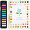 lomdung Cahiers D'aquarelle, Cahier D'exercices D'aquarelle pour Débutants, Fournitures de Peinture, Cahier D'aquarelle for Enfants, Adultes et Adolescents(Flowers)