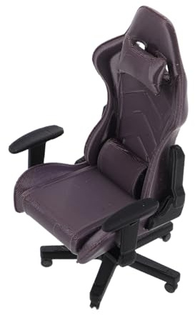 HOMOBABE Realistic Miniature Computer Chair for Dollhouse Scale Miniature Office Furniture Toy for Collectors