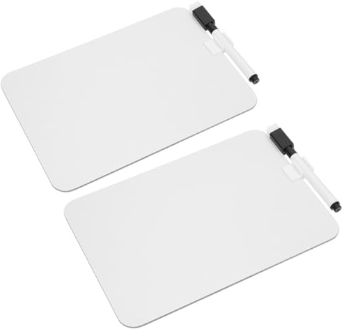 Parliky 2 Satz Whiteboard Schreibtafel A5 Abwischbare Maltafel Doppelseitig aus Robustem Material Kompakt und Leicht für Schüler und Kreatives Malen