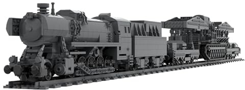 Lunaro Mortier autopropulsé allemand « Karl-Gerät » autorisé de la Seconde Guerre mondiale MOC, modèle d'affichage statique d'artillerie de train militaire — Blocs de construction historiques