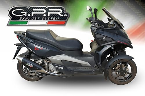 GPR Pot échappement marque GPR compatible avec Quadro 350 D 2011-2013, Power Bomb, Échappement légal, homologué,silencieux avec db killer amovible et tuyau de liaison spécifique