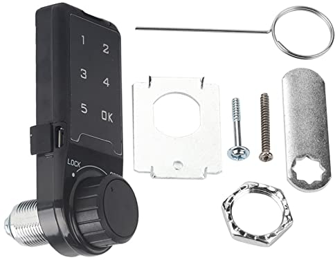 FTVOGUE Touch Digital Keypad Lock Cerradura electrónica Cerradura de la contraseña Bloqueo de acceso Gabinete de seguridad Armario codificado(L=30) Para agentes escuelas SPA/sauna