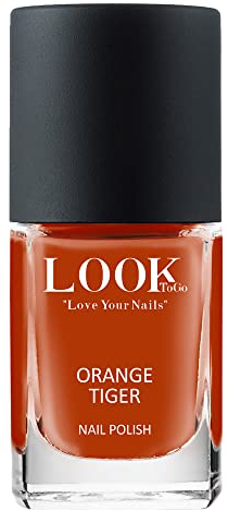 Look to go Nagellack NP 104 Orange Tiger I Der farbintensive Lack wirkt frisch und kräftig I Herbst und Winter 2019/2020 I 7-free, TPHP-free & vegan (1 x 12ml)