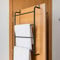 Over the Door Hanging Towel Rail Modern Bathroom Towel Rack Holder with 4 Bars