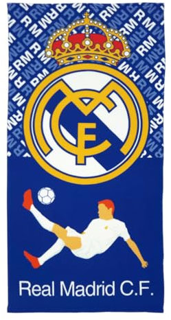 ARDITEX RM13838 Mikrofaser-Handtuch, 70 x 140 cm, Clubs-Real Madrid CF