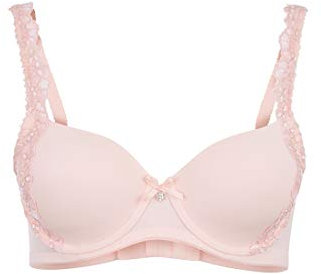 Lascana Damen Schalen-BH Nahtlose Cups, Formbügel, Spitze, große Größen, verstellbar