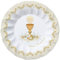 ipt Piattini Dessert Prima Comunione Classic Beige 40pz Piatti Torta Dolci Buffet allestimento tavola Sweet Table confetta Sacramento Bambini Ragazzi