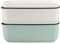 like by Villeroy & Boch group ToGo & ToStay - Lunchbox-Set, 2-teilig, Premium Porzellan, eckig, Hellgrün/Weiß/Mintgrün, 10-4869-9419