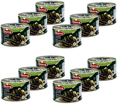 Lot 12x Feuilles de vigne farcies au riz / Dolma - Durra - 400g