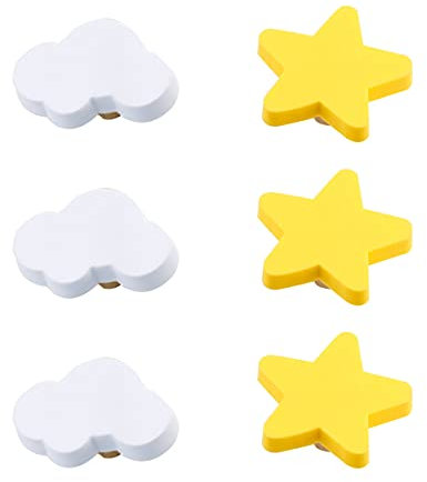 CcHhyyt Cartoon Form Weiche Gummi Knöpfe für Kinder Mädchen Jungen Schrankgriff Schubladen Knöpfe für Kinderzimmer Schränke 6 Stück (Mix D)