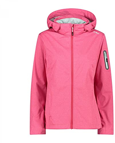 CMP Damen Leichte Softshell-melange-jacke für Damen mit Abnehmbarer Kapuze WOMAN JACKET ZIP HOOD