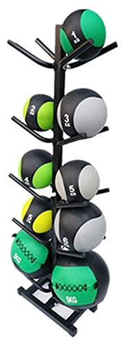ChengBeautiful Sports Medicine Ball Rack Sporting Goods Medicine Ball Storage Rack 5-Tier Exercise Ball Storage Tree Stand For Medium Weight Balls