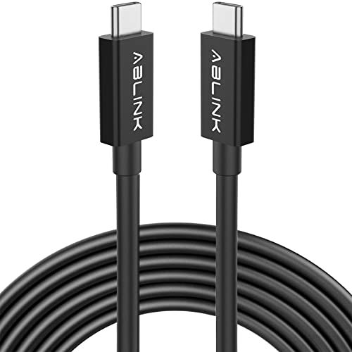 Thunderbolt 4 Cable 2m with 100W Charging,40Gbps Data Transfer,Single 8K or Dual 4K Displays,Compatible with Thunderbolt 4,USB4,Thunderbolt 3, USB-C MacBook, iPhone 16, iPad, SSD, Docking (black 2m)