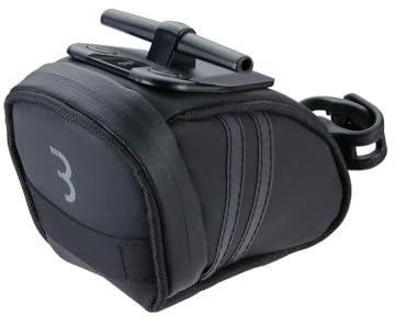 BBB Cycling Fahrrad Satteltasche für einfache Montage auf Mountainbike Rennrad und citybike, Kompakte Sattel Tasche, Saddle Bag, BSB-13M 2.0 Curvepack, Schwarz, Small (360 cm3)