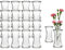 12 Stück Runde Typ DEL100 Mini Vasen Glasfläschchen kleine Dekoflaschen Flasche Väschen Vase Glasflaschen Blumenvase (12)