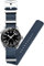 Kai Tian Einteilig Kalbs Strap Uhrenarmband Leder 22mm Soft Armband Uhr Edelstahl Loop Schnalle Für Herren Frauen Blau
