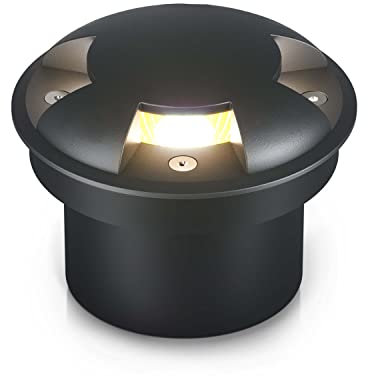 lambado® Bodenstrahler außen - Wasserfest & Befahrbar mit Schutzklasse IP67 - Bodeneinbaustrahler aussen mit indirektem & blendfreiem Lichtaustritt