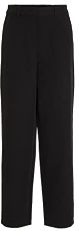 Vila Damen Vikamma Hw Pant - Noos Hose, Schwarz, 36 EU