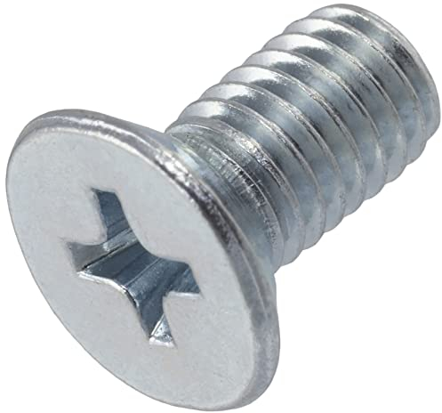 AERZETIX - C59672 - Satz von 100 Metallschrauben M5x10 mm mit senkkopf PH2 - DIN 965 - aus kohlenstoffstahl - härte 4.8 - verzinktes finish - zur befestigung von schraubendreherschrauben