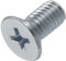 AERZETIX - C59672 - Satz von 100 Metallschrauben M5x10 mm mit senkkopf PH2 - DIN 965 - aus kohlenstoffstahl - härte 4.8 - verzinktes finish - zur befestigung von schraubendreherschrauben