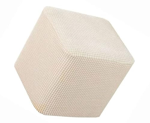 Hockerbezug Rund/Quadratisch 40x40/45x45 Ottoman Cover Ottomane Schonbezug Hocker Hussen Für Fußhocker Stretch Ottomane Abdeckung Hocker Waschbar Protector Hockerabdeckung