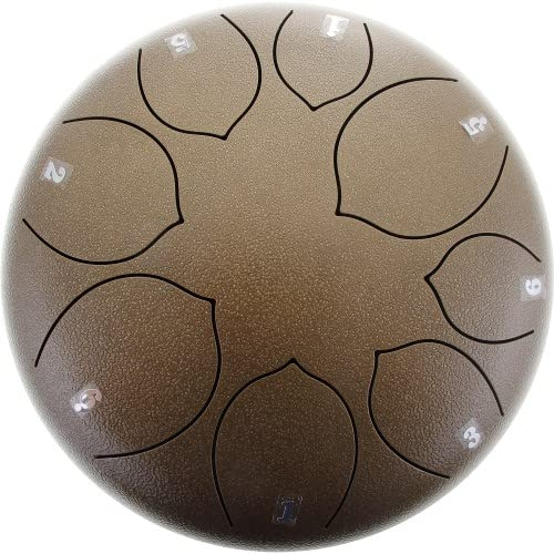 U-Turn TD10-8-SBR Sparkling Bronze C-Dur Pentatonik Tongue Drum inkl. Zubehör