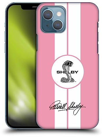 Head Case Designs sous Licence Officielle Shelby 1965 427 S/C Rose Graphismes De Voitures Coque Dure pour l'arrière Compatible avec Apple iPhone 13
