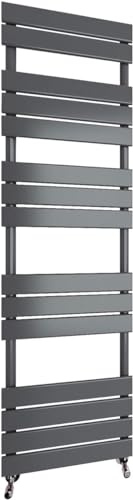 Radbliss Bathroom Towel Rail Radiator 1600x450(HxW) mm Anthracite Flat Panel Central Heating Ladder RAD