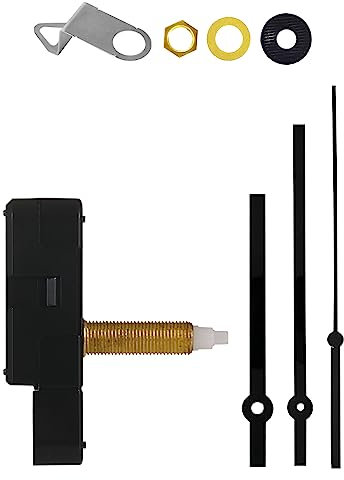 DEEWISH 32 mm langes Uhrwerk für die Reparatur von Uhrmechanismen, Quarzwerk mit hohem Drehmoment, batteriebetrieben, geräuschlose Uhr, Schwarze Zeiger im Lieferumfang enthalten B