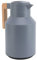 Topyond 1L Thermal Coffee Carafe with Wooden Handle, Insulated Teapot, Double Wall Vacuum Insulation for Heat Retention, Ideal for Coffee, Tea, Juices at Home or Office