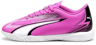PUMA Sneaker da allenamento unisex per bambini ultra indoor, Rosa veleno-puma Whi, 5 Big Kid