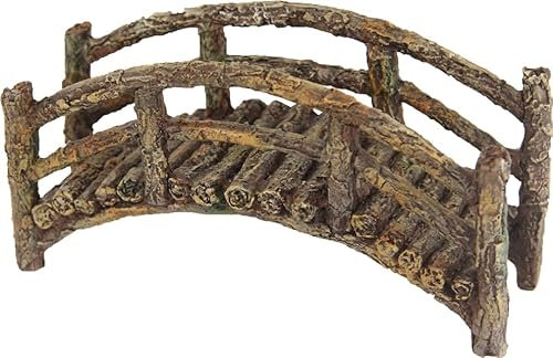 FADEDA Brücke, Holzoptik/Höhe:7 cm/handbemalt/detailgetreue Krippen Figuren - Weihnachten Tisch Dekoration Krippe Zubehör