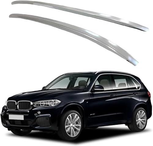 HOCAH 2 Stück Auto Dachreling für BMW X5, Aluminium Fahrradträger DachträGer Dachboxen Dachreling, Dachbügel Zubehör